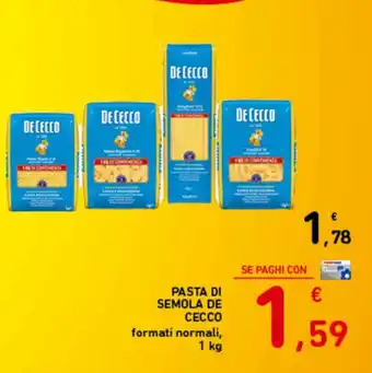 Spazio Conad De Cecco Pasta di Semola 1 kg offerta