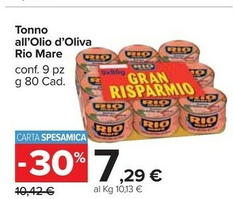 Carrefour Market Rio Mare Tonno Rio mare offerta