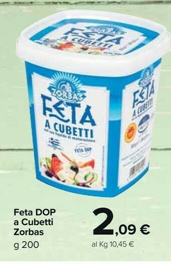 Carrefour Market Zorbas Formaggio offerta