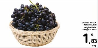 Spazio Conad Uva da Tavola Nera Palieri offerta
