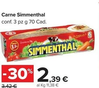 Carrefour Simmenthal Carne in scatola offerta