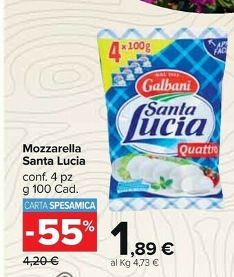 Carrefour Galbani Mozzarella offerta