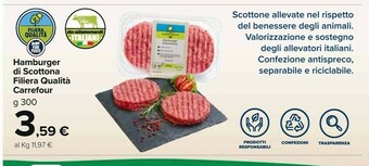 Carrefour Hamburger offerta