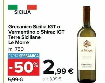 Carrefour Terre siciliane Nero d'Avola offerta