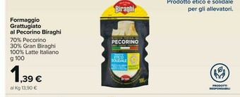 Carrefour Biraghi Pecorino offerta