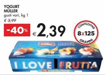 Yogurt muller gusti vari, kg 1