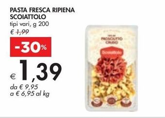 Bennet Pasta fresca ripiena scoiattolo tipi vari, g 200 offerta