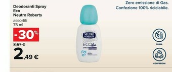 Carrefour Neutro Roberts Deodorante offerta