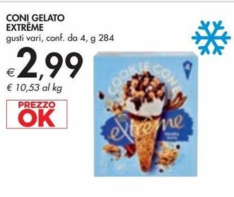 Bennet Coni gelato extreme gusti vari, conf. da 4, g 284 offerta