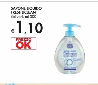 Bennet Sapone liquido fresh&clean tipi vari, ml 300 offerta