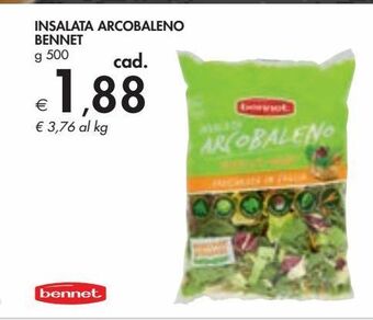 Bennet Insalata arcobaleno bennet g 500 offerta