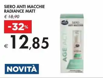 Bennet Siero anti macchie radiance matt offerta