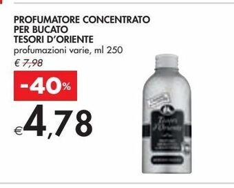 Bennet Profumatore concentrato per bucato tesori d'oriente profumazioni varie, ml 250 offerta
