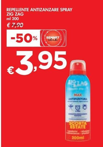 Repellente antizanzare spray zig zag ml 200