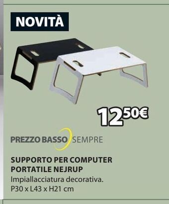 Supporto per computer portatile nejrup