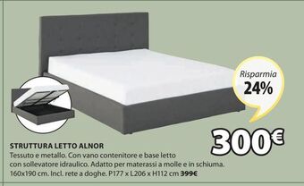 JYSK Struttura letto alnor offerta