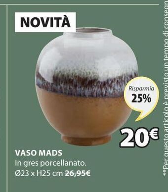JYSK Vaso mads offerta