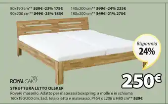JYSK Struttura letto olsker offerta