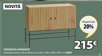 JYSK Credenza hemdrup offerta