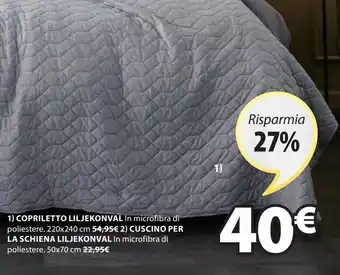 JYSK Copriletto liljekonval offerta