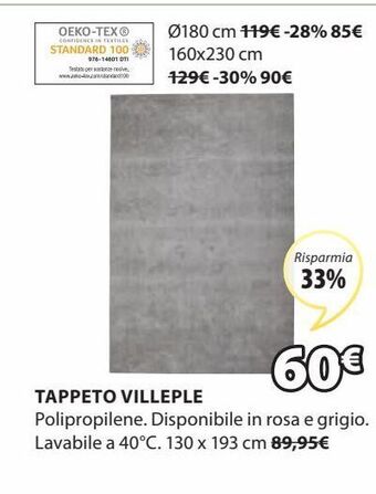 JYSK Tappeto villeple offerta