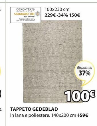 JYSK Tappeto gedeblad offerta