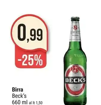 Supermercati Gulliver Becks Birra offerta