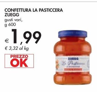 Bennet Confettura la pasticcera zuegg gusti vari, g 600 offerta