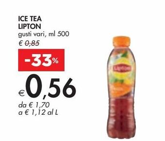 Bennet Ice tea lipton gusti vari, ml 500 offerta