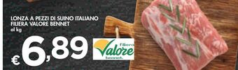 Bennet Lonza a pezzi di suino italiano filiera valore bennet offerta