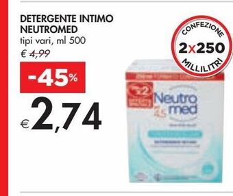 Bennet Detergente intimo neutromed tipi vari, ml 500 offerta