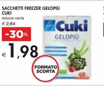 Sacchetti freezer gelopiù cuki misure varie