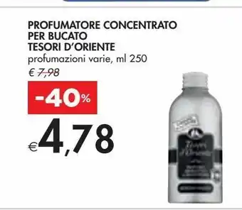 Bennet Profumatore concentrato per bucato tesori d'oriente profumazioni varie, ml 250 offerta