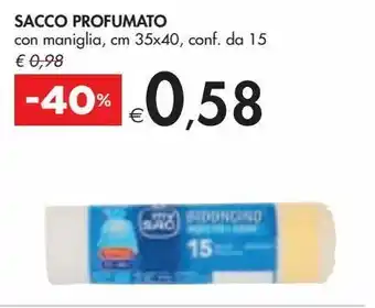 Bennet Sacco profumato con maniglia, cm 35x40, conf. da 15 offerta