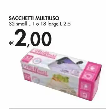Bennet Sacchetti multiuso 32 small l 1 o 18 large l 2.5 offerta