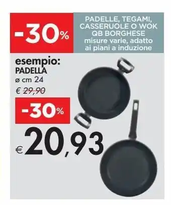Bennet Padelle, tegami, casseruole o wok gb borghese misure varie, adatto ai piani a induzione offerta