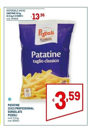 Metro Pizzoli Patatine offerta