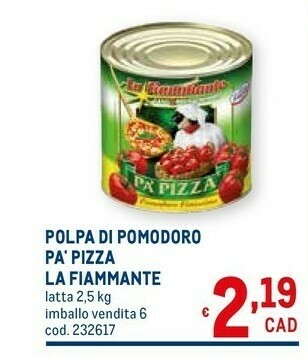 Metro Pomodori Pelati offerta