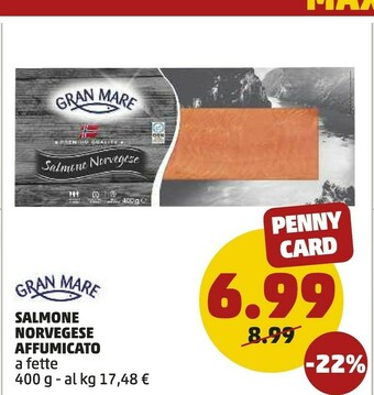 PENNY Gran mare Salmone Norvegese Affumicato offerta