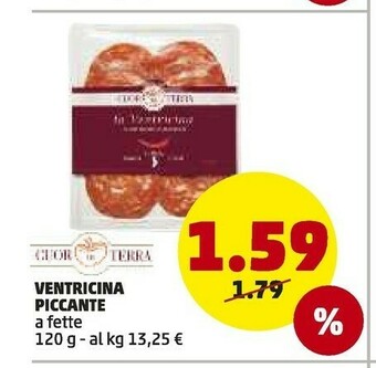 PENNY Cuor Di Terra Ventricina Piccante A Fette offerta