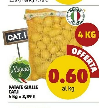 PENNY Natura E Patate Gialle offerta