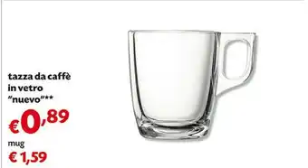 Pam Tazza Da Caffe In Vetro Nuevo offerta