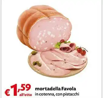 Pam Favola Mortadella In Cotenna, Con Pistacchi offerta