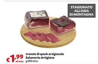 Pam Salumeria Artigiana Trancio Di Speck Artigianale offerta