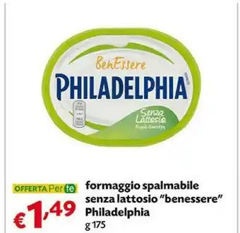 Pam Philadelphia Benessere Formaggio Spalmabile Senza Lattosio offerta
