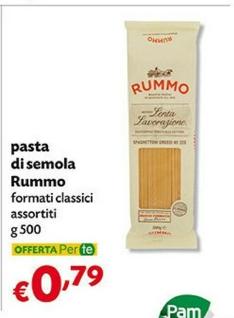 Pam Rummo Pasta Di Semola offerta