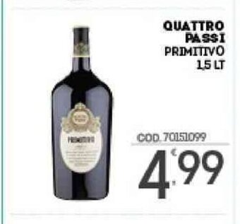 Quattro Passi Primitivo 1,5 Lt
