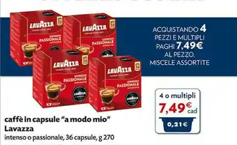 Pam Lavazza A Modo Mio Caffe In Capsule offerta