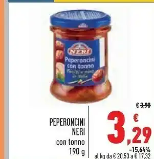 Conad Superstore Neri Peperoncini Con Tonno 190 G(ml) offerta