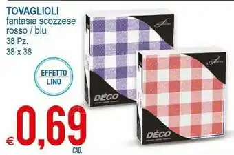MD Discount Tovaglioli Fantasia Scozzese offerta